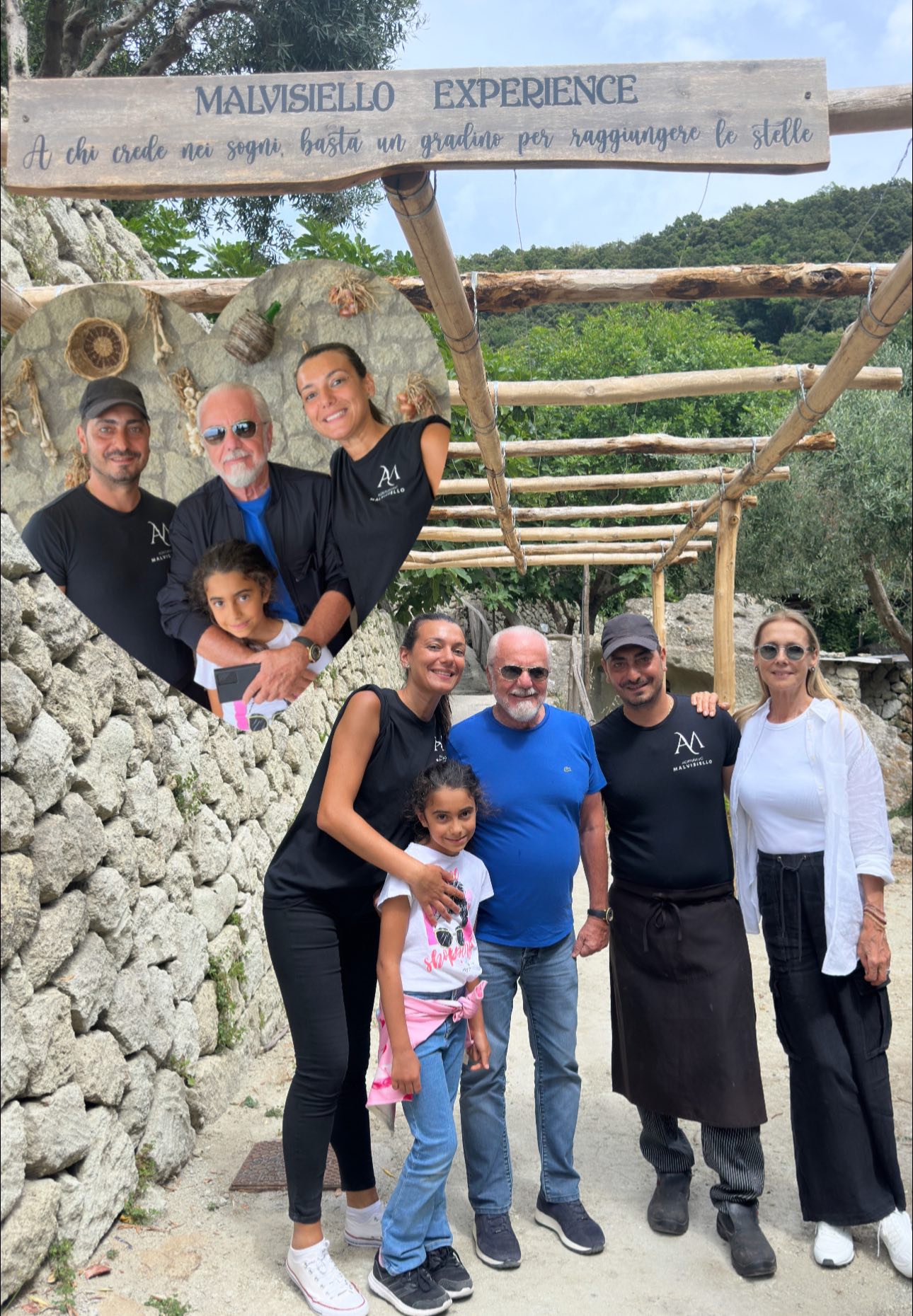 De Laurentiis in agriturismo ad Ischia